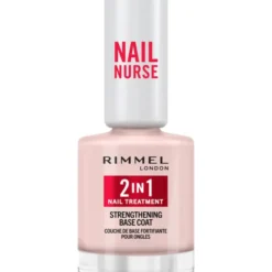 RIMMEL SMALTO CURATIVO NAIL NURSE BASE COAT & RINFORZZANTE 2 IN 1 TREATMENT