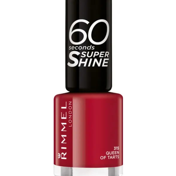 RIMMEL SMALTO 60 SECONDI SUPER SHINE N.315 QUEEN OF TARTS! (ROSSO CLASSICO)