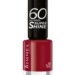 RIMMEL SMALTO 60 SECONDI SUPER SHINE N.320 RAPID RUBY (ROSSO SCURO)