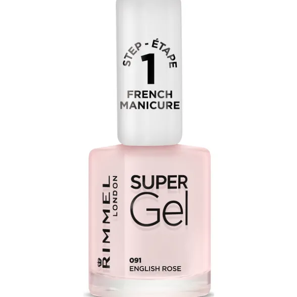 RIMMEL SMALTO SUPER GEL FRENCH MANICURE N.91 ENGLISH ROSE