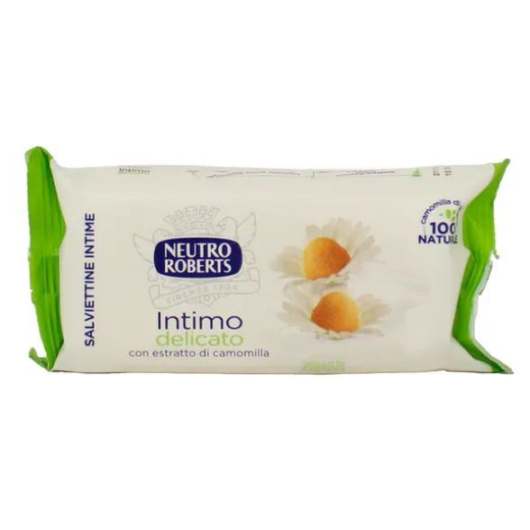 ROBERTS INTIMA 12 SALVIETTE CAMOMILLA GETTABILI NEL WC