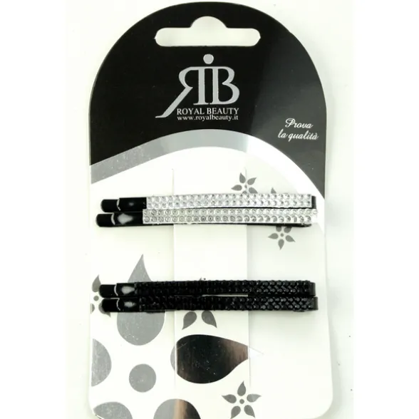 ROYAL BEAUTY 4 BARRETTE CON STRASS