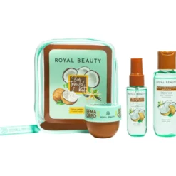 ROYAL BEAUTY BODY TRAVEL KIT POCHETTE CONTENENTE 3 PEZZI; 1 FRAGRANZA CORPO & CAPELLI 30 ML - 1 BAGNODOCCIA 90 ML - 1 CREMA CORPO 50 MLRB702089