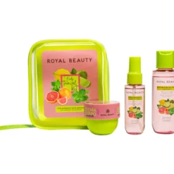 ROYAL BEAUTY BODY TRAVEL KIT POCHETTE CONTENENTE 3 PEZZI; 1 FRAGRANZA CORPO & CAPELLI 30 ML - 1 BAGNODOCCIA 90 ML - 1 CREMA CORPO 50 ML RB702103