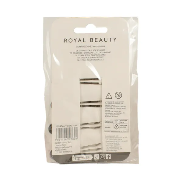 ROYAL BEAUTY CLIC CLAC 2 COPPIE NERO