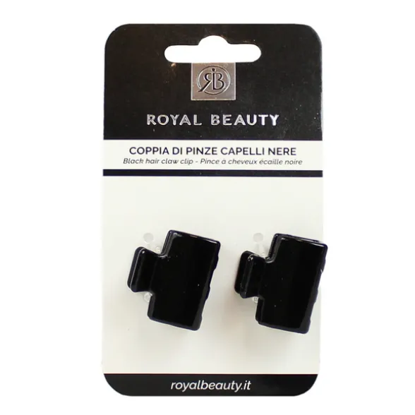ROYAL BEAUTY COPPIA PINZE PER CAPELLI NERA