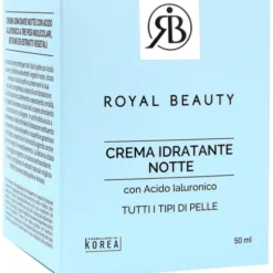 ROYAL BEAUTY CREMA IDRATANTE NOTTE CON ACIDO IALURONICO PER TUTTI I TIPI DI PELLE 50 ML
