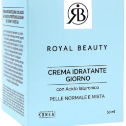ROYAL BEAUTY CREMA IDRATANTE GIORNO CON ACIDO IALURONICO PER PELLE NORMALE e MISTA 50 ML
