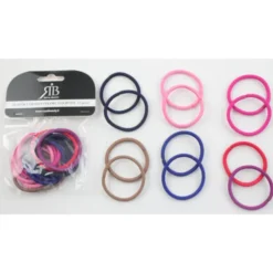 ROYAL BEAUTY 12 ELASTICI GRANDI PER CAPELLI COLORI ASSORTITI