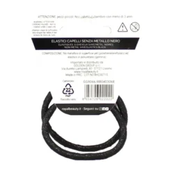 ROYAL BEAUTY ELASTICI PER CAPELLI SENZA METALLO NERO