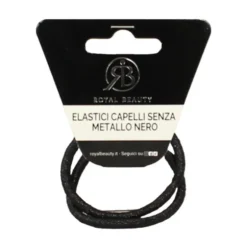 ROYAL BEAUTY ELASTICI PER CAPELLI SENZA METALLO NERO