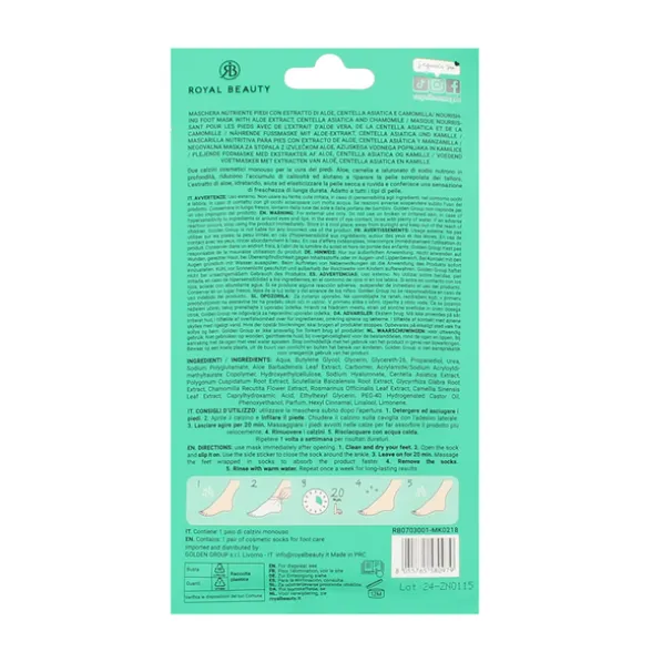 ROYAL BEAUTY MASCHERA PIEDI