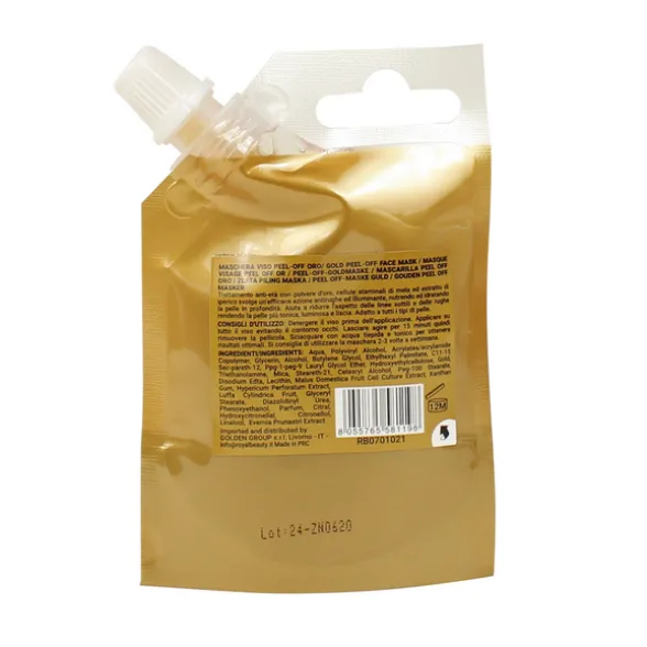 ROYAL BEAUTY MASCHERA VISO BUSTINA SQUEEZE GOLD