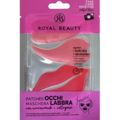 ROYAL BEAUTY PATCHES OCCHI E MASCHERA LABBRA AL COLLAGENE CON NIACINAMIDE