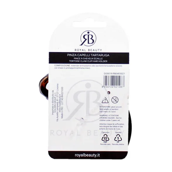 ROYAL BEAUTY PINZA PER CAPELLI TARTARUGA REF GG9019