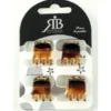 ROYAL BEAUTY PINZETTE PER CAPELLI TARTARUGA SET 4 PEZZI