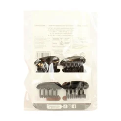 ROYAL BEAUTY PINZETTE PER CAPELLI NERA SET 4 PEZZI