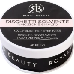 ROYAL BEAUTY SCATOLA DISCHETTI RIMUOVI SMALTO 48 PEZZI