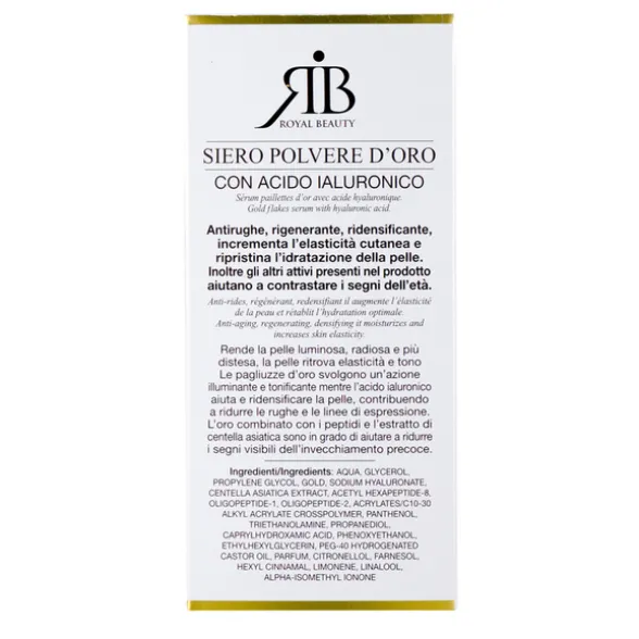 ROYAL BEAUTY SIERO POLVERE D'ORO ANTIRUGHE ILLUMINANTE 60 ML