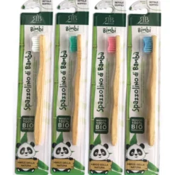 ROYAL BEAUTY SPAZZOLINO DENTI BAMBU' BIMBO COLORI ASSORTITI