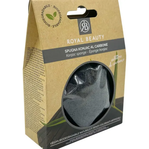 ROYAL BEAUTY SPUGNA KONJAC CARBONE VISO