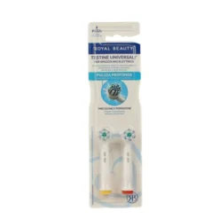 ROYAL BEAUTY 2 TESTINE PER SPAZZOLINO ELETTRICO PULIZIA PROFONDA