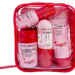 ROYAL BEAUTY TRAVEL KIT IDRATANTE CON PRO-XLANE CONTENENTE: 1 BEAUTY, 1 CREMA IDRATANTE DA 50 ML, 1 TONICO DA 50 ML, 1 GEL DETERGENTE DA 100 ML, 1 SIERO VISO