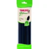 SAMURAI BIO NATURE 40 CANNUCCE NERE DRITTE 21 cm x 6 mm BIODEGRADABILE COMPOSTABLE IN PLA