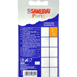 SAMURAI PARTY CANDELA COMPONIBILE ANNI 1 BLISTER