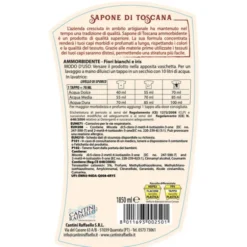 SAPONE DI TOSCANA AMMORBIDENTE FIORI BIANCHI e IRIS 50 LAVAGGI 1850 ML