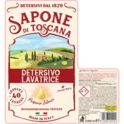 SAPONE DI TOSCANA DETERSIVO LIQUIDO BUCATO LAVATRICE PROFUMO INTENSO 40 LAVAGGI 1 LITRO