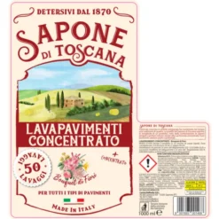 SAPONE DI TOSCANA LAVAPAVIMENTI CONCENTRATO BOUQUET DI FIORI 50 LAVAGGI 1 LITRO