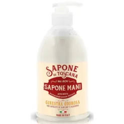 SAPONE DI TOSCANA SAPONE LIQUIDO MANI GINESTRA ODOROSA CON ESTRATTI DI ALOE BIO E GLICERINA 500 ML
