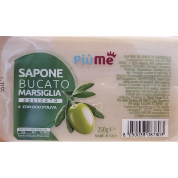 SAPONIFICIO ITALIANO SAPONE DA BUCATO MARSIGLIA CON OLIO DI OLIVA 250 GRAMMI