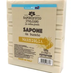SAPONIFICIO ITALIANO SAPONE DA BUCATO MARSIGLIA 2 PEZZI DA 250 GRAMMI