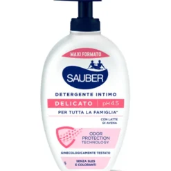 SAUBER DETERGENTE INTIMO DELICATO pH4.5 CON LATTE DI AVENA 350 ML