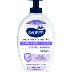SAUBER DETERGENTE INTIMO LENITIVO PELLI SENSIBILI pH5.0 CON ESTRATTO DI ECHINACEA 350 ML