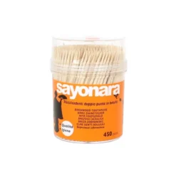 SAYONARA STUZZICADENTI IN LEGNO DI BETULLA BARATTOLO 450 PZ