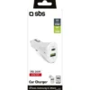 SBS CARICABATTERIE DA AUTO PD 20W BIANCO 24086