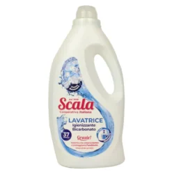 SCALA DETERSIVO LIQUIDO BUCATO LAVATRICE GIENIZZANTE BICARBONATO 37 LAVAGGI LT 1,5