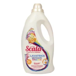 SCALA DETERSIVO LIQUIDO BUCATO LAVATRICE GIENIZZANTE SALVACOLORE BOUQUET FIORITO 37 LAVAGGI LT 1,5