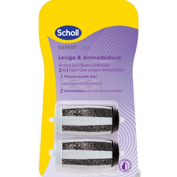 SCHOLL EXPERT CARE LEVIGA E AMMORBIDISCE 2 RICARICHE x SISTEMA ELETTRONICO