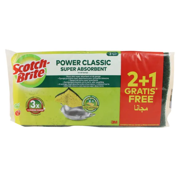 SCOTCH BRITE SPUGNA VEGETALE 2+1 PZ