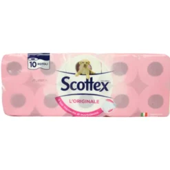 SCOTTEX CARTA IGIENICA L'ORIGINALE 10 ROTOLI 2 VELI