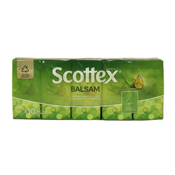 SCOTTEX FAZZOLETTI BALSAM 10 PZ 4 VELI