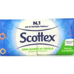 SCOTTEX TOVAGLIOLI 33x33 1 MONOVELO 132 PEZZI BIANCHI