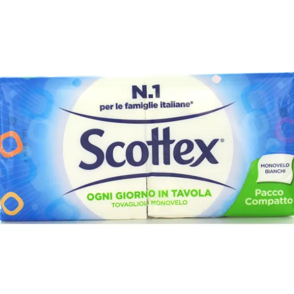 SCOTTEX TOVAGLIOLI 33x33 1 MONOVELO 132 PEZZI BIANCHI