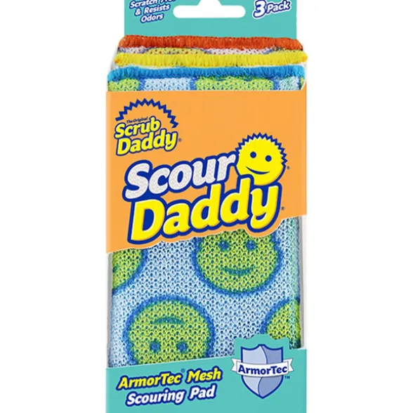 SCRUB DADDY SCOUR DADDY 3 SCOURING PAD - PAGLIETTE ANTIGRAFFIO STOVIGLIE -