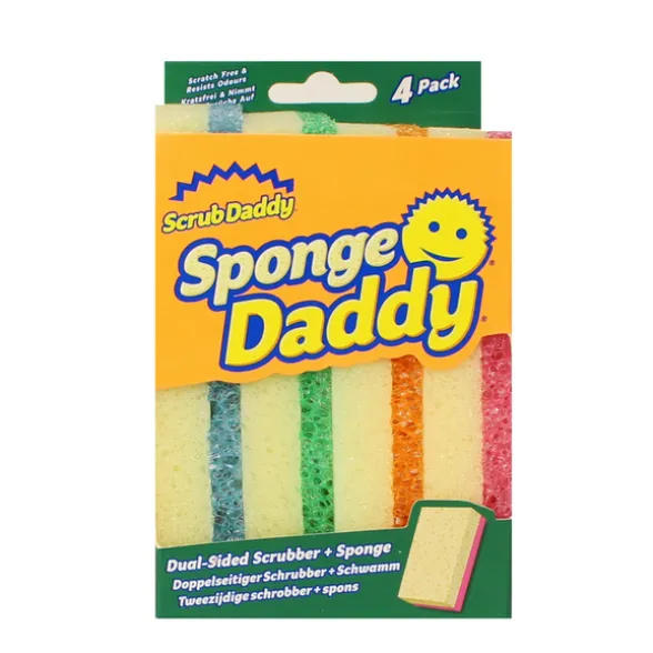 SCRUB DADDY 4 SPONGE DADDY SPONGE+SCRUBBER - SPUGNE ANTIGRAFFIO STOVIGLIE -