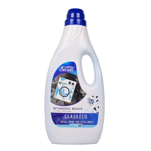 SECRETS DETERGENTE LIQUIDO BUCATO LAVATRICE CLASSICO 42 LAVAGGI 1,5 LITRI